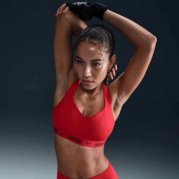 Nike plaid sports bra discount